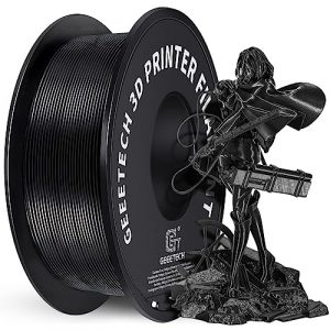 GEEETECH, PLA, 1,75 mm, Schwarz, 1-kg-Spule