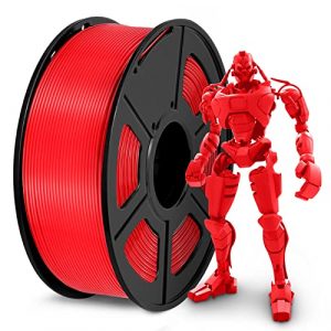 SUNLU Filament 1.75mm PLA 3D Drucker Filament PLA 1kg Spool (2.2lbs), Toleranz beim Durchmesser liegt bei +/- 0,02mm PLA Rot