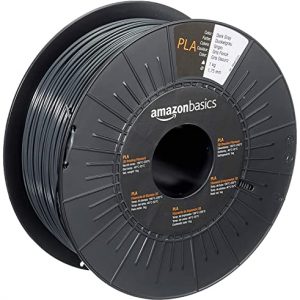 Amazon Basics 3D-Drucker-Filament aus PLA-Kunststoff, 1,75 mm, Dunkelgrau, 1-kg-Spule
