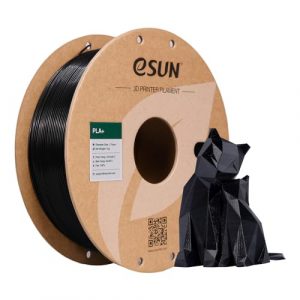 eSUN, PLA+, 1,75 mm, Schwarz, 1-kg-Spule