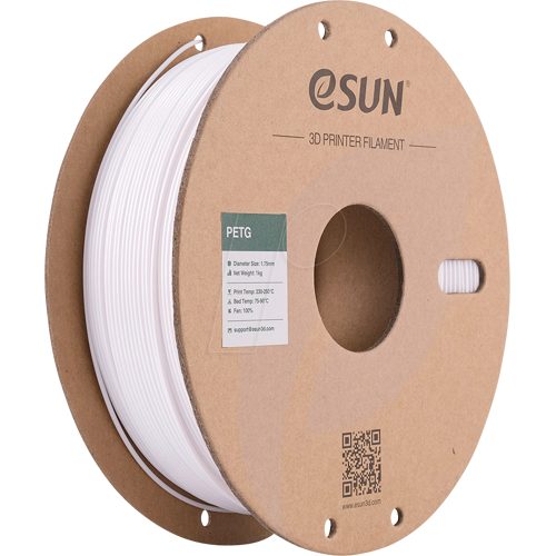 eSUN 3D Filament (PET-G, 1.75 mm, 1000 g), 3D Filament, Weiss