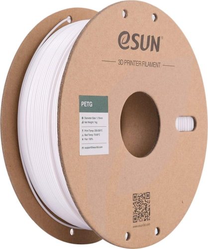 eSUN 3D Filament (PET-G, 1.75 mm, 1000 g), 3D Filament, Weiss