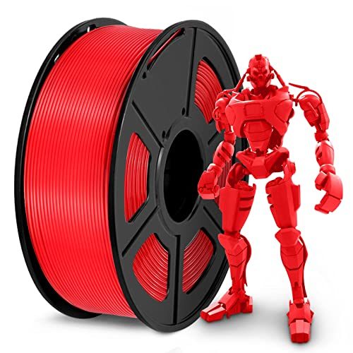 SUNLU Filament 1.75mm PLA 3D Drucker Filament PLA 1kg Spool (2.2lbs), Toleranz beim Durchmesser liegt bei +/- 0,02mm PLA Rot