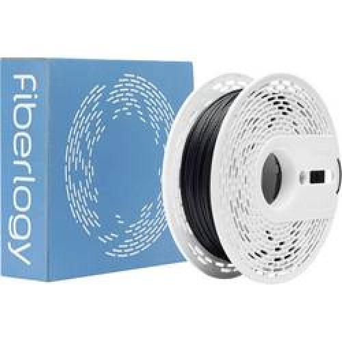 Fiberlogy Nylon PA12+CF15 Schwarz, 1,75 mm (± 0,02), 0,50 kg hochwertiges 15 % Kohlefaser-verstärktes Filament, hergestellt in der EU